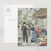 Die Ausweisung der Armen aus den Slums Postkarte (Vorne/Hinten)