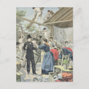 Die Ausweisung der Armen aus den Slums Postkarte