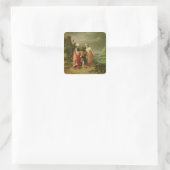 Die Ausweisung von Hagar, 1612 Quadratischer Aufkleber (Tasche)