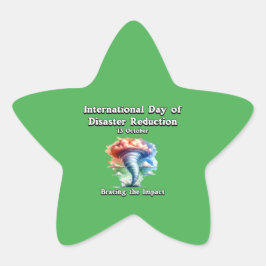 Die Auswirkungen überwinden. Stern-Aufkleber