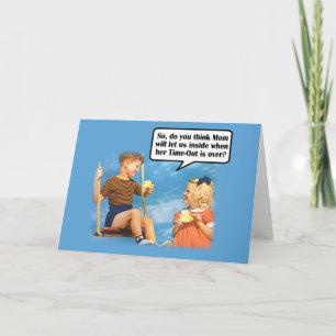 Die Auszeit der lustigen Mama Karte