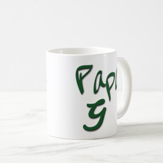 Die authentische Papag-Kaffee-Tasse Kaffeetasse (VorderseiteRechts)