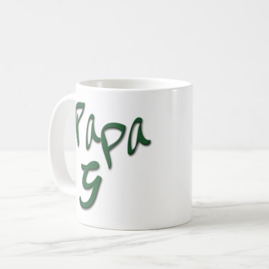 Die authentische Papag-Kaffee-Tasse Kaffeetasse (Vorderseite Links)