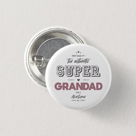 Die authentische Super-Großad Button (Vorne & Hinten)