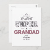 Die authentische Super-Großad Postkarte (Vorne/Hinten)