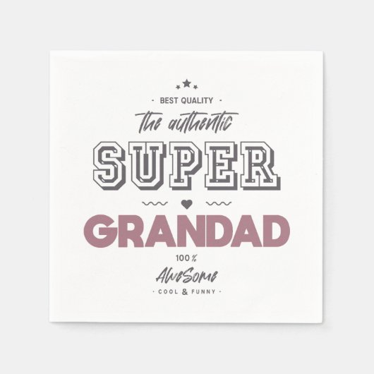 Die authentische Super-Großad Serviette (Vorderseite)