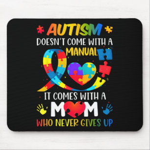 Die Autismus-Mama kommt nicht mit einem manuellen Mousepad