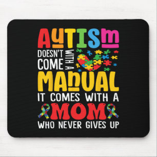 Die Autismus-Mama kommt nicht mit einem manuellen Mousepad