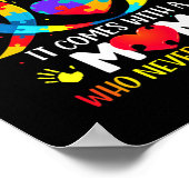 Die Autismus-Mama kommt nicht mit einer Frau zusam Poster (Ecke)