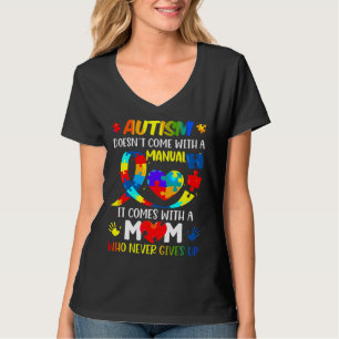Die Autismus-Mama wird mit einer manuellen Frauena T-Shirt