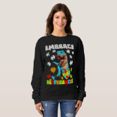 Die autistischen Puzzle Autismus Awarene Sweatshirt (Vorne ganz)