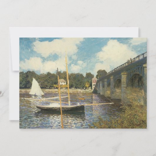 Die Autobahnbrücke in Argenteuil von Claude Monet (Vorderseite)