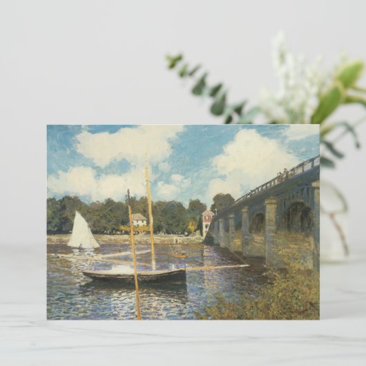 Die Autobahnbrücke in Argenteuil von Claude Monet (Stehend Vorderseite)