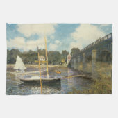 Die Autobahnbrücke in Argenteuil von Claude Monet Geschirrtuch (Horizontal)