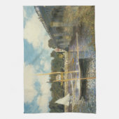 Die Autobahnbrücke in Argenteuil von Claude Monet Geschirrtuch (Vertikal)