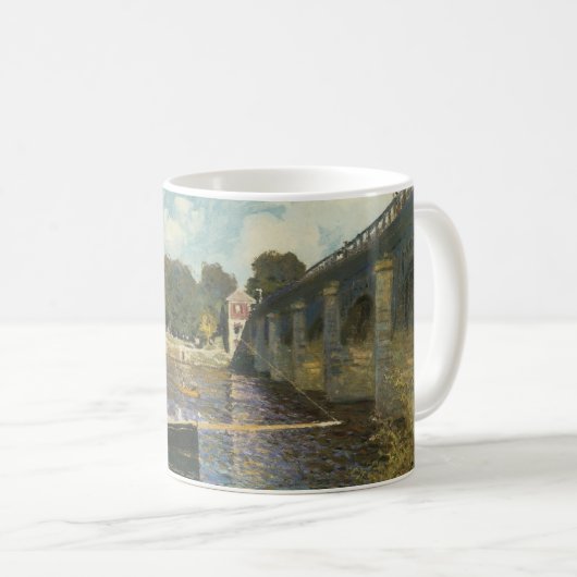 Die Autobahnbrücke in Argenteuil von Claude Monet Kaffeetasse (VorderseiteRechts)