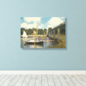 Die Autobahnbrücke in Argenteuil von Claude Monet Leinwanddruck (Insitu (Holzboden))