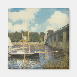 Die Autobahnbrücke in Argenteuil von Claude Monet Magnet