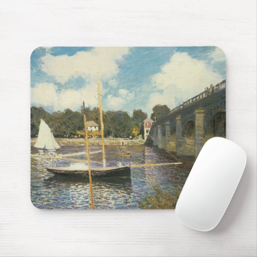 Die Autobahnbrücke in Argenteuil von Claude Monet Mousepad (Mit Mouse)