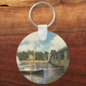 Die Autobahnbrücke in Argenteuil von Claude Monet Schlüsselanhänger (Vorderseite)