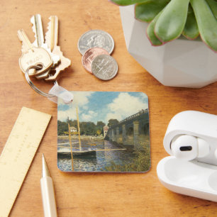 Die Autobahnbrücke in Argenteuil von Claude Monet Schlüsselanhänger