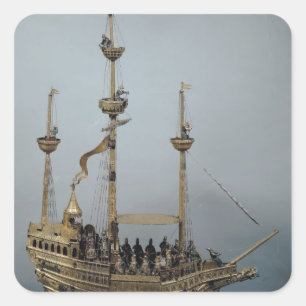 Die automatische Uhr Charless V Quadratischer Aufkleber