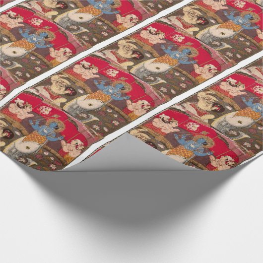 Die Avataras von Vishnu Geschenkpapier (Ecke)