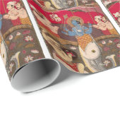 Die Avataras von Vishnu Geschenkpapier (Rolleneckpunkt)
