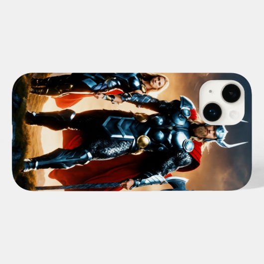 die Avengers, die einen stark befestigten Case-Mate iPhone Hülle (Rückseite (Horizontal))