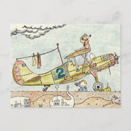 Die Aviator-Postkarte Postkarte (Vorderseite)