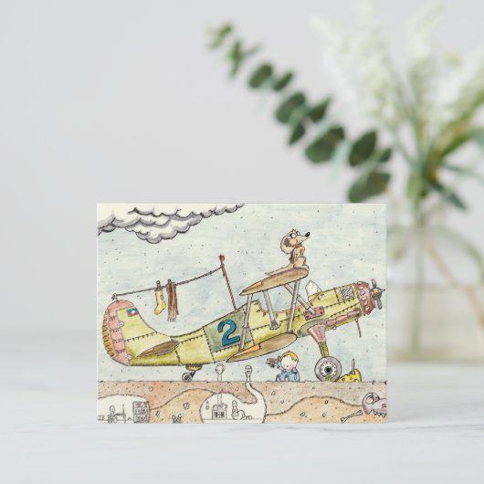 Die Aviator-Postkarte Postkarte (Stehend Vorderseite)