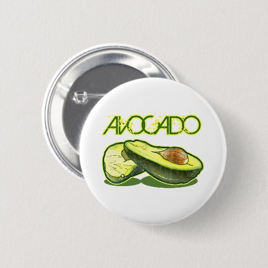 Die Avocado Button (Vorne & Hinten)