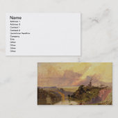 Die Avon-Schlucht am Sonnenuntergang (Öl auf Visitenkarte (Vorne/Hinten)