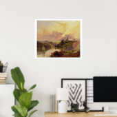Die Avon-Schlucht bei Sunset (Öl auf Papier) Poster (Heimbüro)