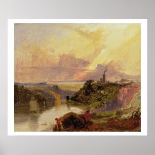 Die Avon-Schlucht bei Sunset (Öl auf Papier) Poster