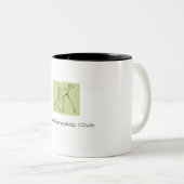 Die Azawakh Verein-Tasse Zweifarbige Tasse (VorderseiteRechts)