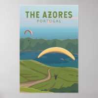 Die Azoren Portugal Reisen Vintage Kunst