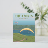 Die Azoren Portugal Reisen Vintage Kunst Postkarte (Stehend Vorderseite)