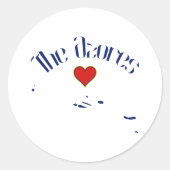 Die Azoren Runder Aufkleber (Vorderseite)