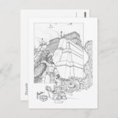 Die Azteken Postkarte (Vorne/Hinten)