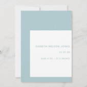 die Baby Blue Foto-Ankündigung Ankündigung (Rückseite)