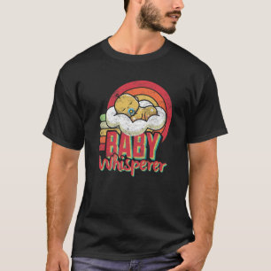 Die Baby-Flüsterer-Doula-Hebamme Retro Vintage Dis T-Shirt
