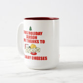 Die Baby-Käse Zweifarbige Tasse (Vorderseite Links)