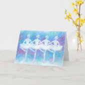 Die Baby Swans Grußkarte Karte (Gelbe Blume)