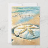 Die Babydusche des Sweet Seaside Boy's Coastal Einladung (Rückseite)