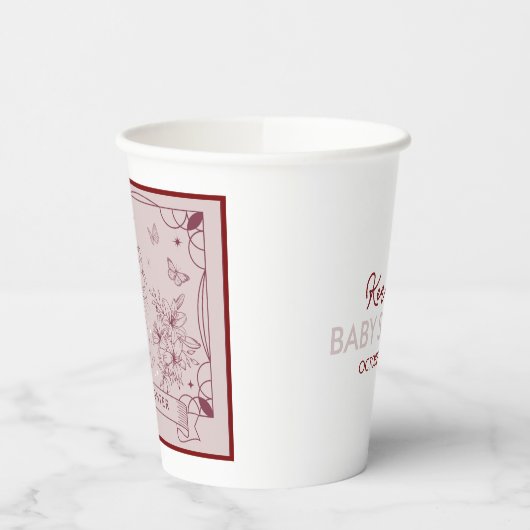 Die Babydusche des Tarots Pappbecher (Links)