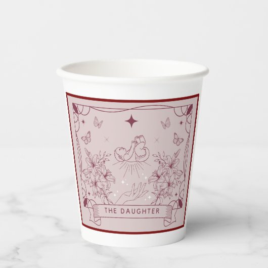 Die Babydusche des Tarots Pappbecher (Vorderseite)