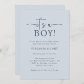 Die Babydusche Einladung (Vorne/Hinten)