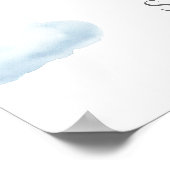 Die Babydusche ist ein Baby Hot Air Ballon Begrüßu Poster (Ecke)