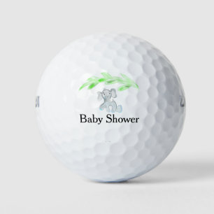Die Babydusche ist einfach, blau, graubraun und tr Golfball